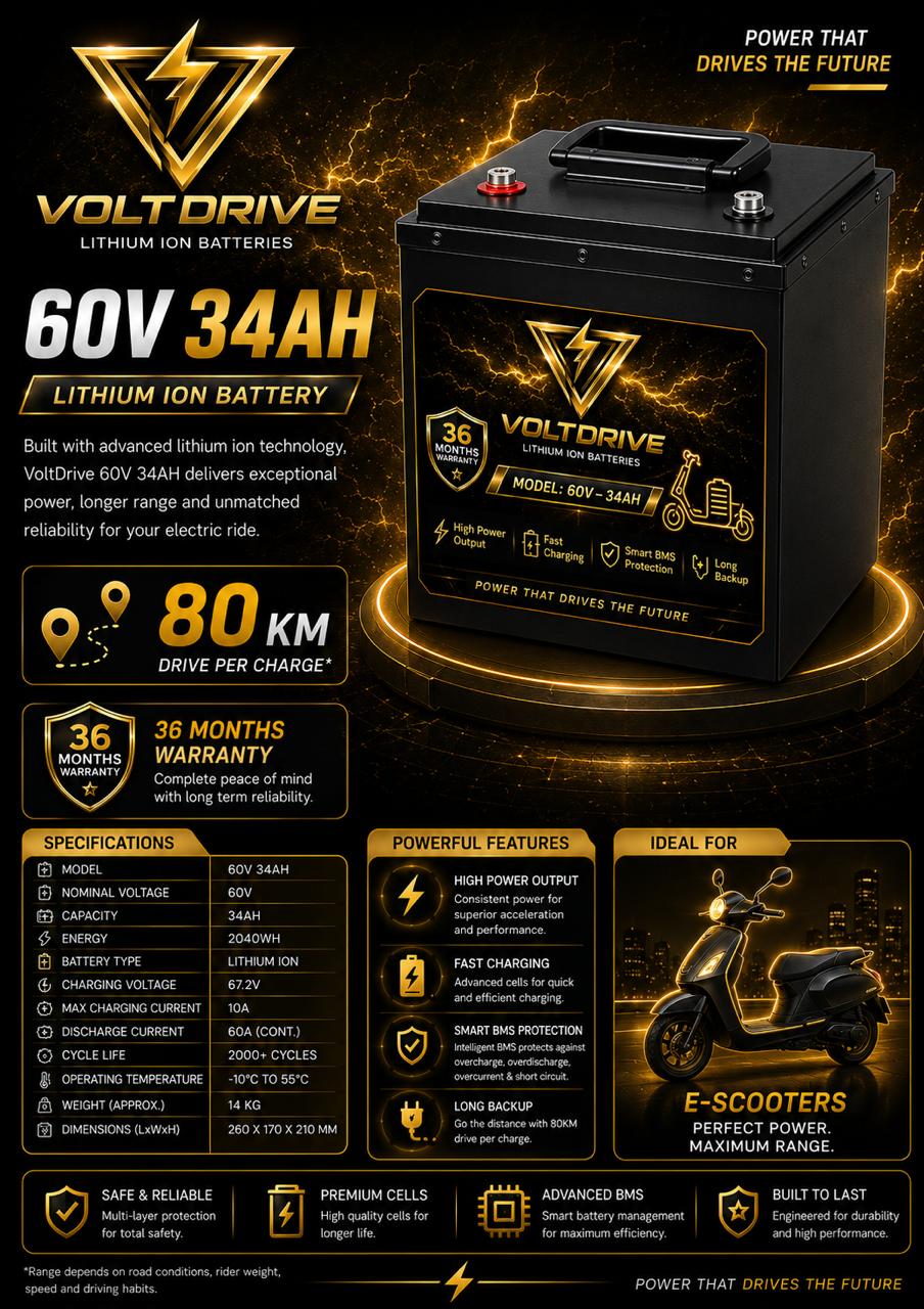 Volt Drive 60V 34AH